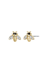 Crystalp Little Bee Earrings with Crystals